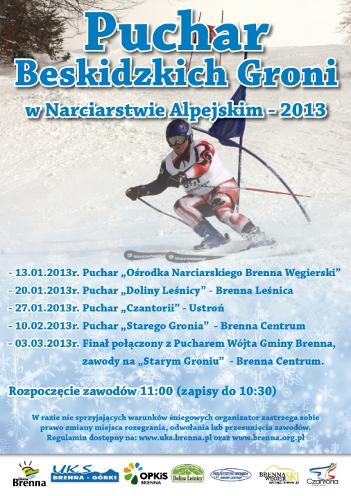 Plakat - Puchar Beskidzkich Groni - Brenna WęgierSKI
