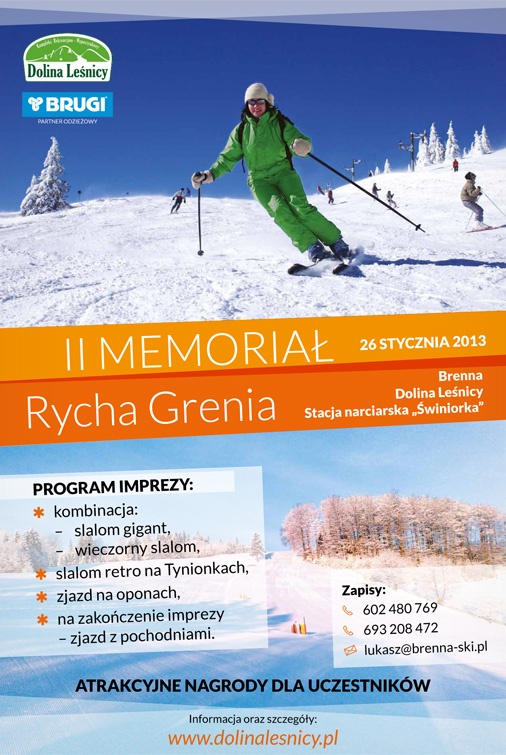 Plakat - II Memoriał Rycha Grenia
