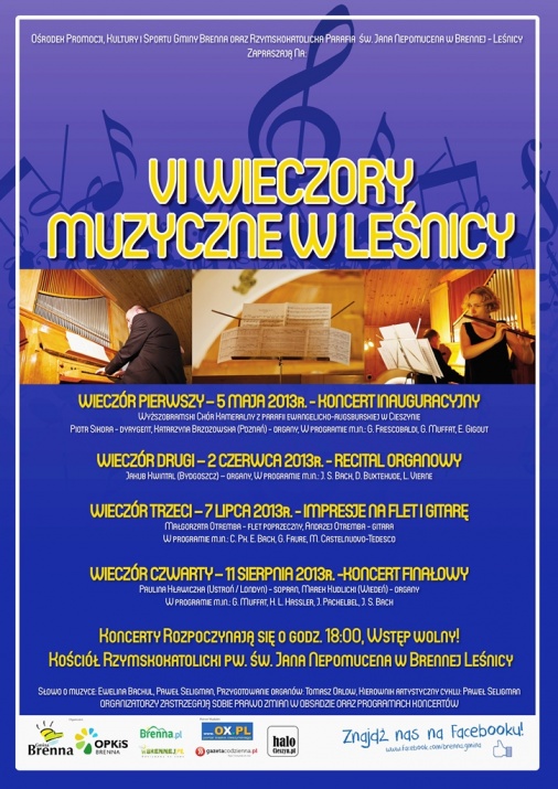 Plakat - VI Wieczory Muzyczne w Leśnicy - wieczór 3