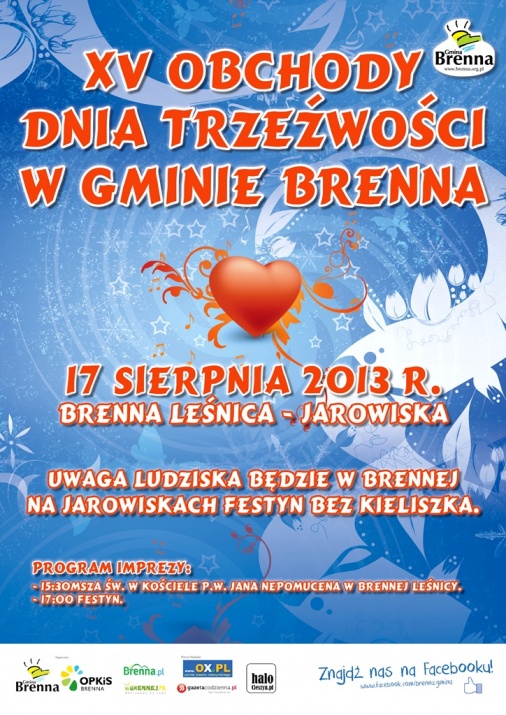 Plakat - XV Obchody Dnia Trzeźwości