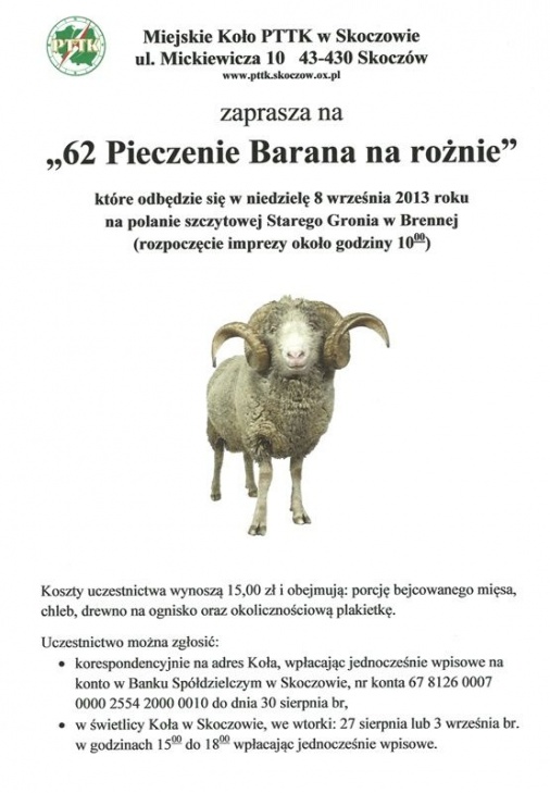 Plakat - 62 Pieczenie Barana na rożnie