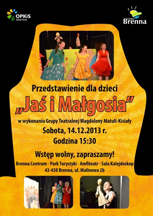 Plakat - Przedstawienie dla dzieci - "Jaś i Małgosia"