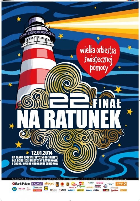 Plakat - 22 Finał Wielkiej Orkiestry Świątecznej Pomocy
