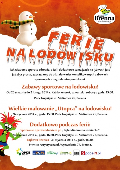 Plakat - Ferie na Lodowisku
