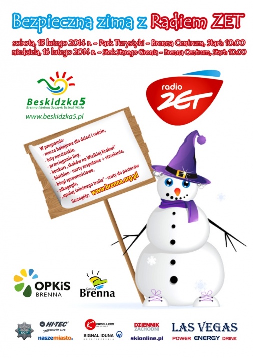 Plakat - Bezpieczna Zima z Radiem Zet