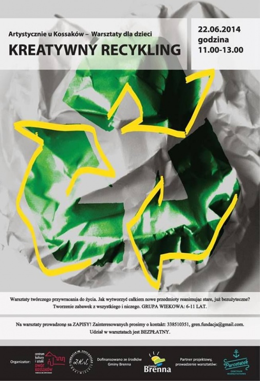 Plakat - Artystycznie u Kossaków - Artystyczny Recykling