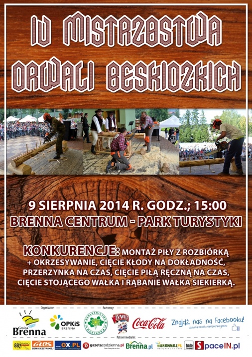 Plakat - IV Mistrzostwa Drwali Beskidzkich
