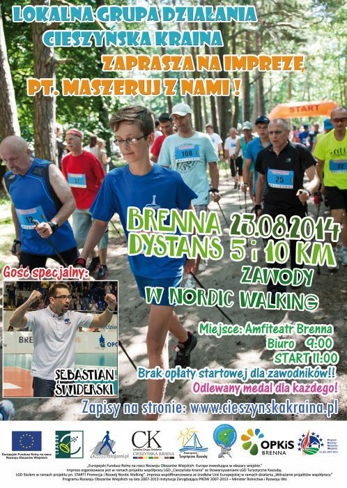 Plakat - Mistrzostwa Nordic Walking LGD