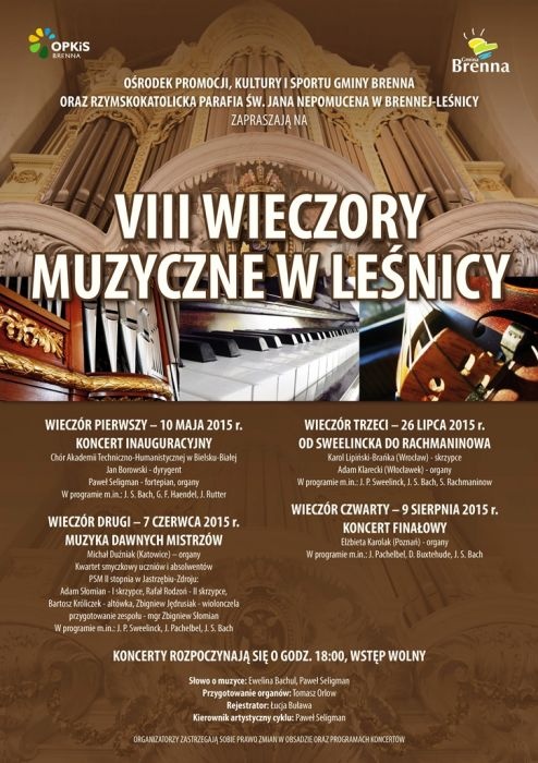 Plakat - VIII Wieczory Muzyczne w Leśnicy