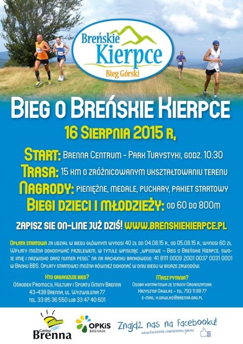 Plakat - 3. Bieg o Breńskie Kierpce
