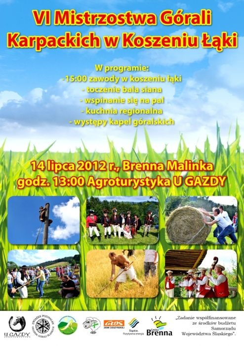 Plakat - Mistrzostwa Górali Karpackich w Koszeniu Łąki