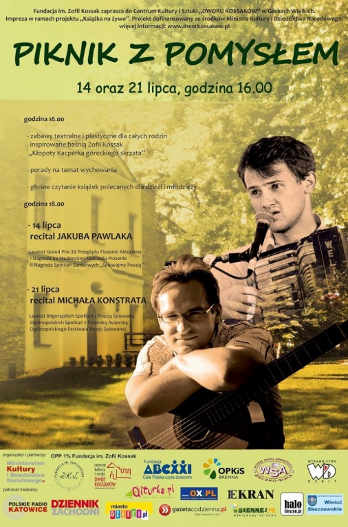 Plakat - Piknik z Pomysłem oraz recital M.Konstrata