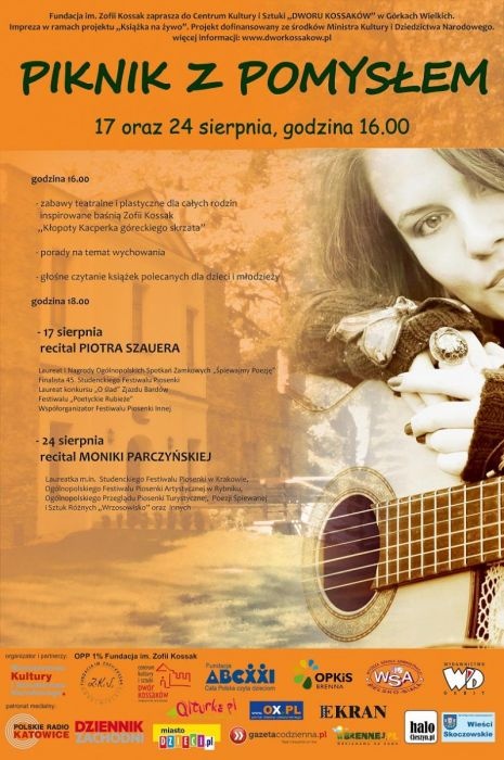 Plakat - Piknik z Pomysłem oraz recital M. Parczyńskiej