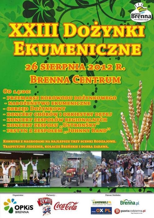 Plakat - XXIII Dożynki Ekumeniczne